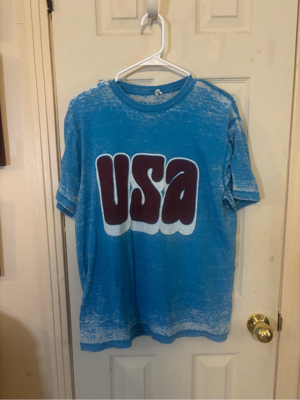 Pacifica Blue Short Sleeve USA Graphic Tee